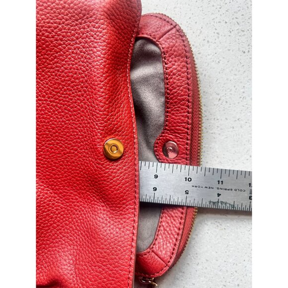 Vince Camuto Red Leather Crossbody Bag With Adjustable Strap - Picture 8 of 16